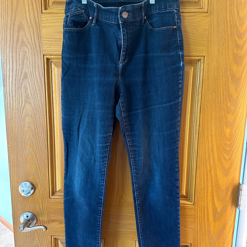 Chico's Blue Straight Leg Jeans Classic Style